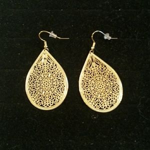 Gold colored earrings