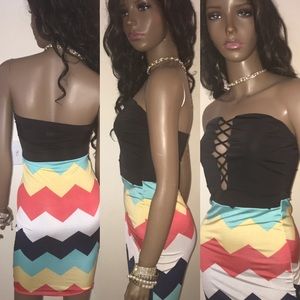 💞CLEARANCE💕 🛍Strapless corset top dress✨