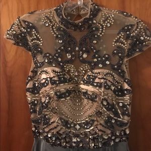 Sherri Hill beaded evening gown