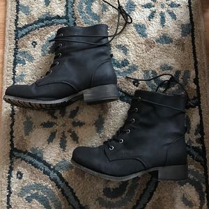 Maurice's lace up booties