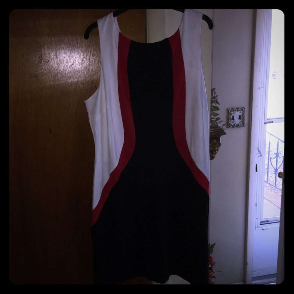 Black, red, white Wet Seal+ dress in 2X
