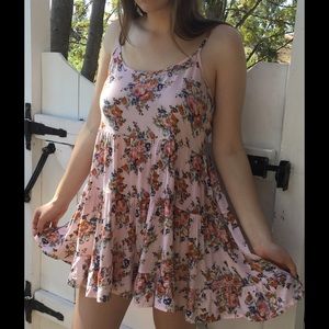 Super Cute Pink Floral Sundress!