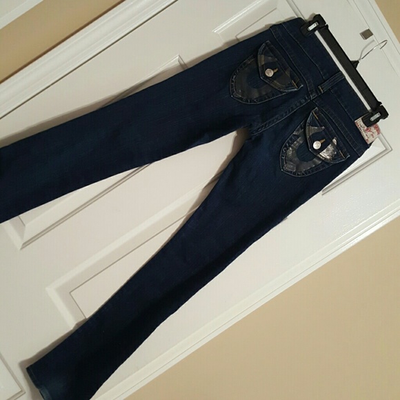 True Religion Billy dark Jeans size 28- Like New - Picture 5 of 5