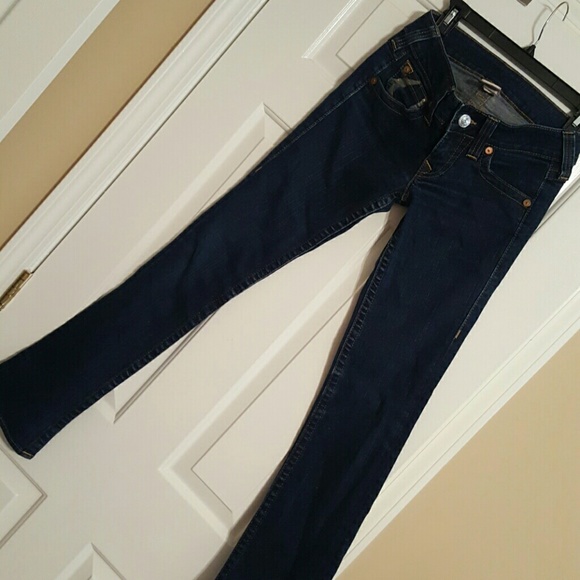 True Religion Billy dark Jeans size 28- Like New - Picture 2 of 5