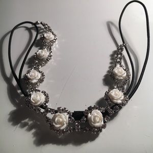 White Floral Headband