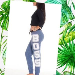 NEW Maroon BOSS Joggers