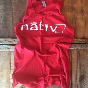 Arkansas Native Tank Top Red Size M