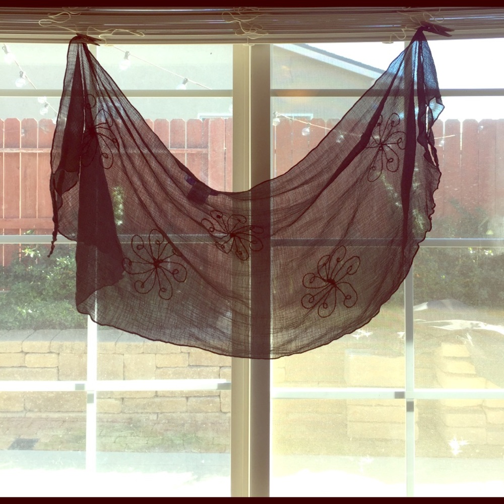 Black bathing suit wrap