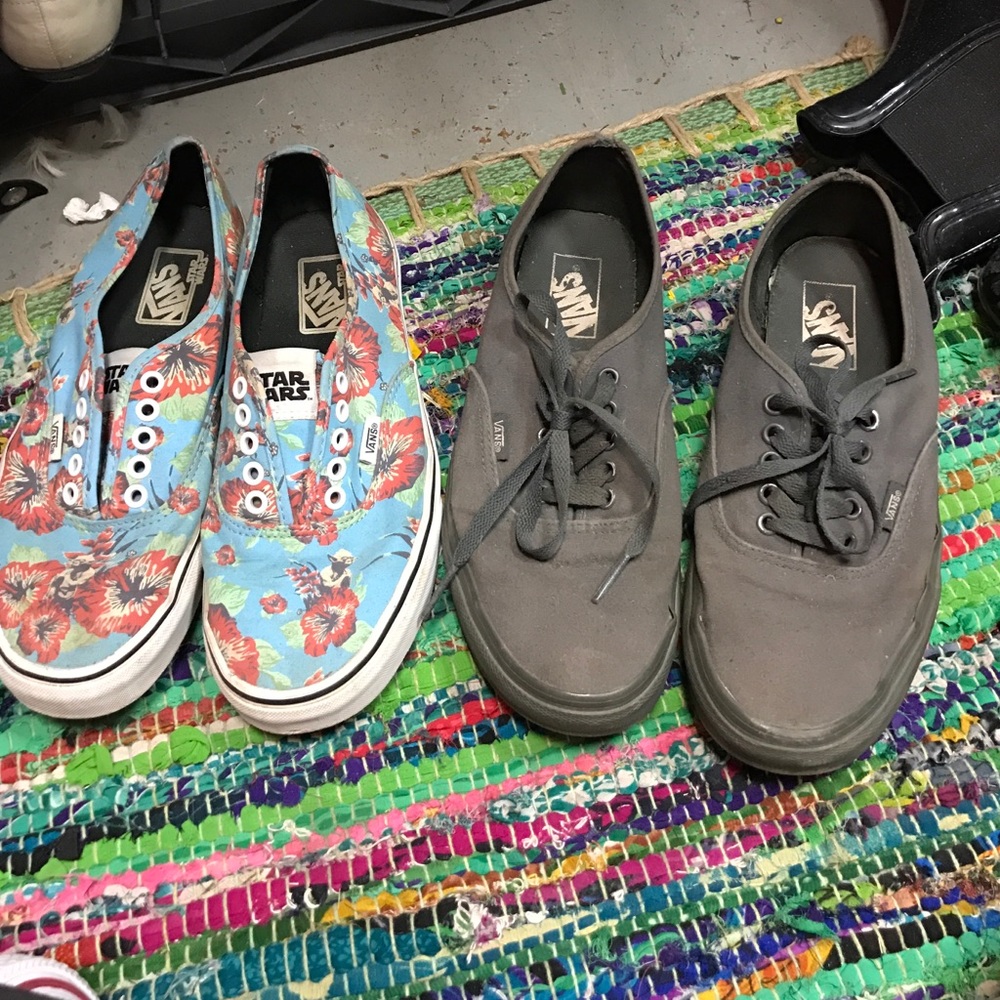 2 pair of vans