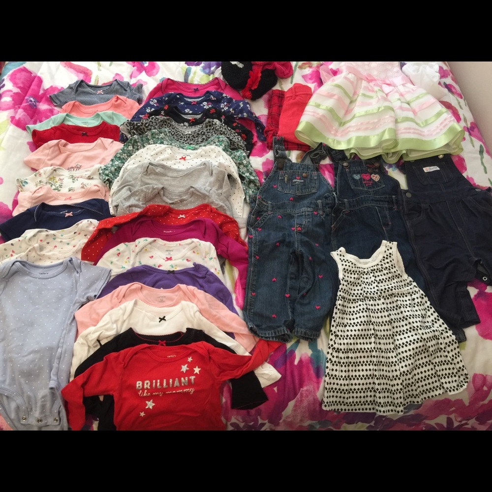 12 month girl clothing lot