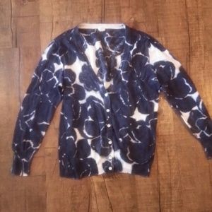 J. Crew Printed Floral Sweater