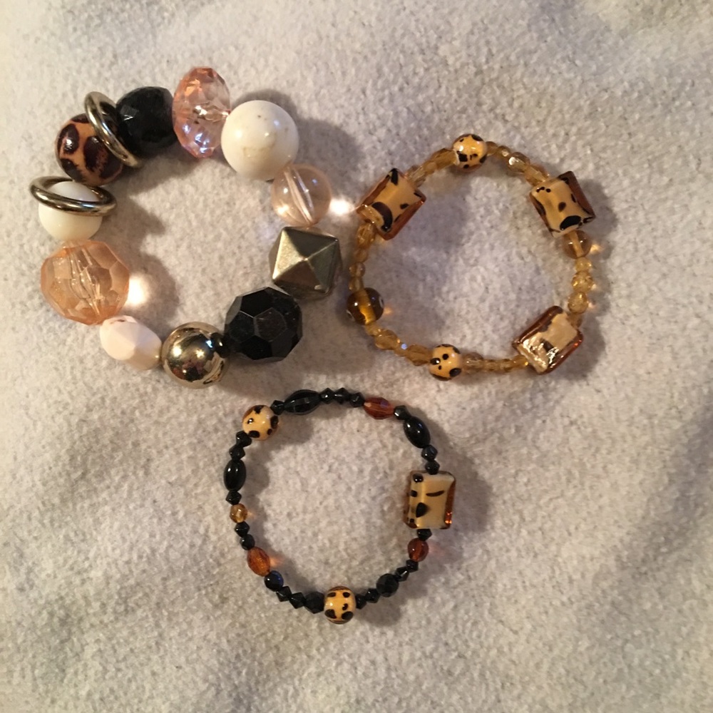Set of 3 Beaded Bracelets