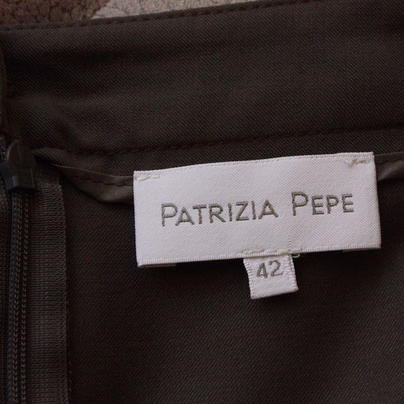 NWT Patrizia Pepe Grey Back-Zip Mini Skirt - Picture 6 of 8