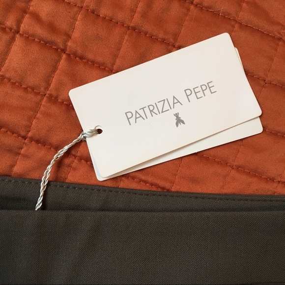 NWT Patrizia Pepe Grey Back-Zip Mini Skirt - Picture 7 of 8