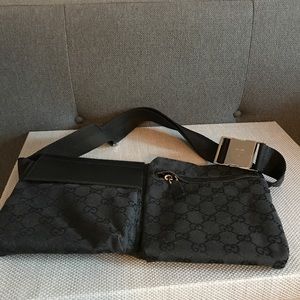Authentic Gucci Black Belt Bag