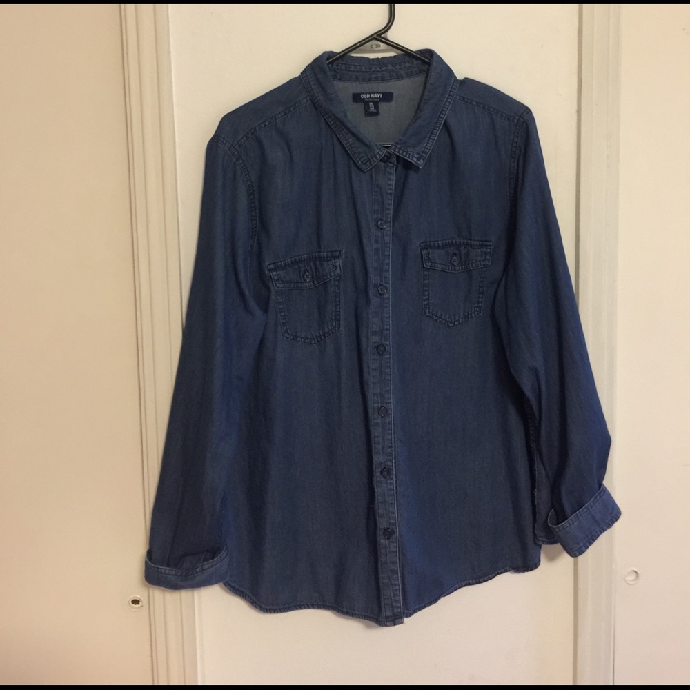 Old Navy XXL Denim Button Up Shirt