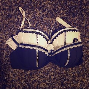 Candies balconette bras black and white