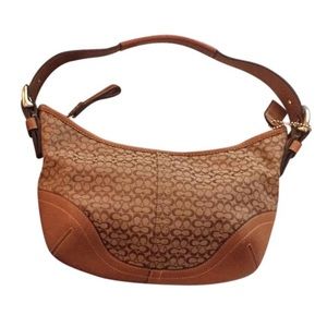 Coach Signature Hobo Bag Purse w/ Dust Bag