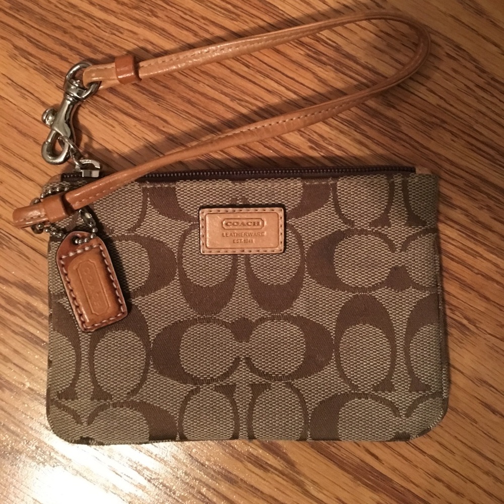 Coach mini wristlet