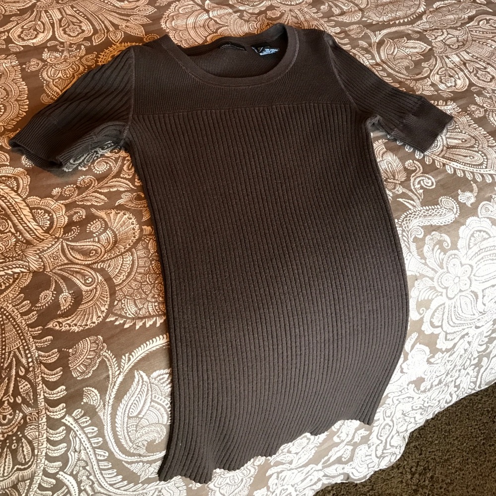 Victoria's secret xs brown ribbed top