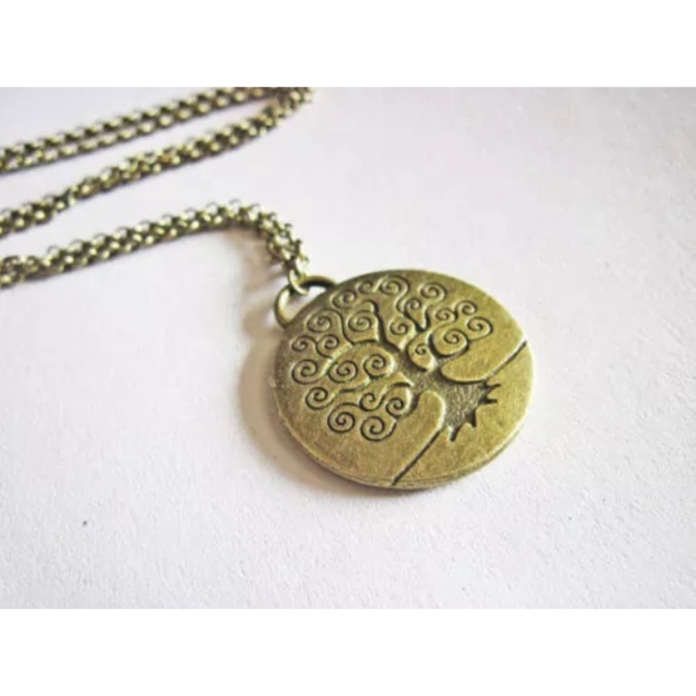 Bronze Tree of Life Necklace Antique Finish