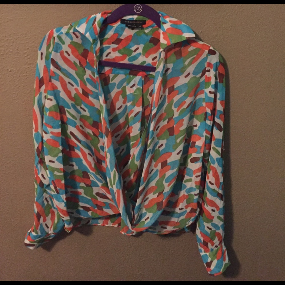 BCBG MAXAZRIA Chiffon Blouse