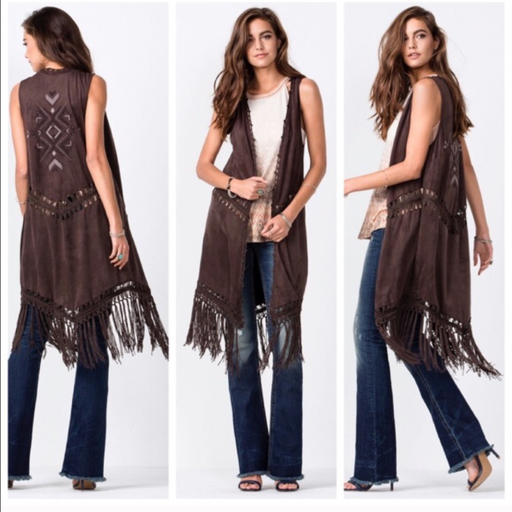 MISS ME Run Wild fringe vest NWOT! The buckle - Picture 3 of 6