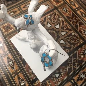 Earring and ring silver