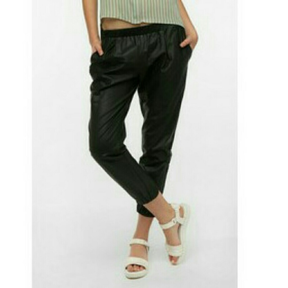 Sparkle + Fade Faux Leather Pants - Picture 1 of 4