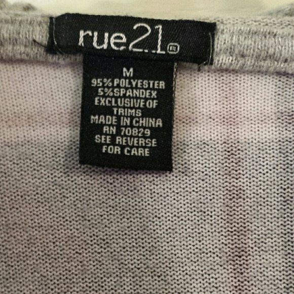Rue 21 Button Down Hooded Shirt. Size Med. - Picture 3 of 7