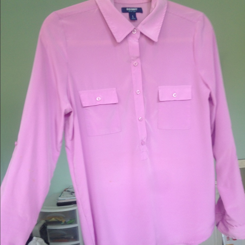 Beautiful Lavender Sleek Button Down