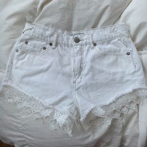 Free People lace trim short
