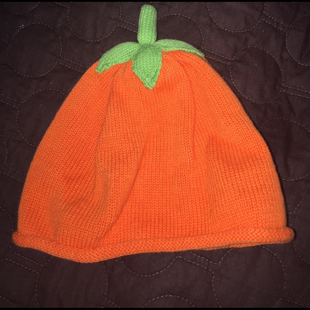 Baby pumpkin hat
