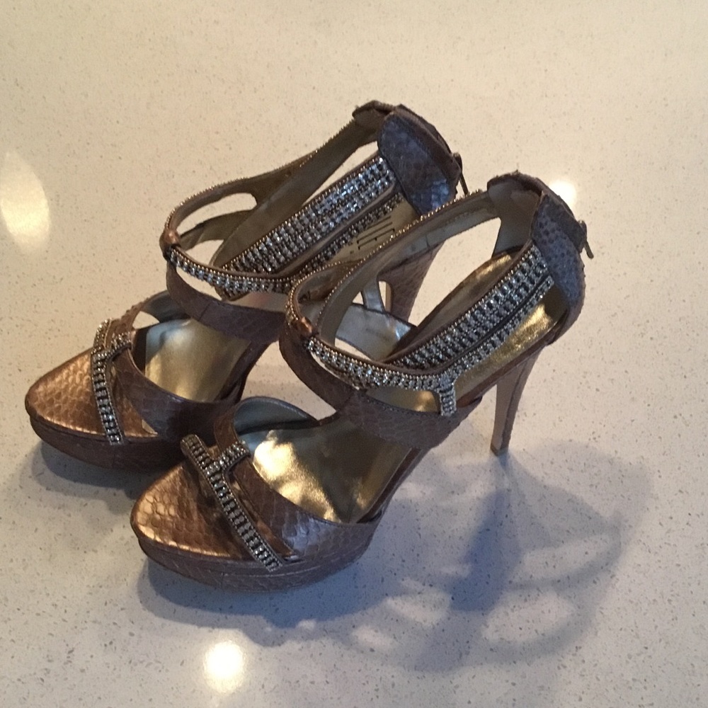 Platform studded heels