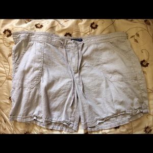 Light Tan "Iris" Drawstring Bandolino Shorts, 16