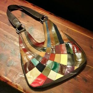 Gorgeous patchwork leather purse