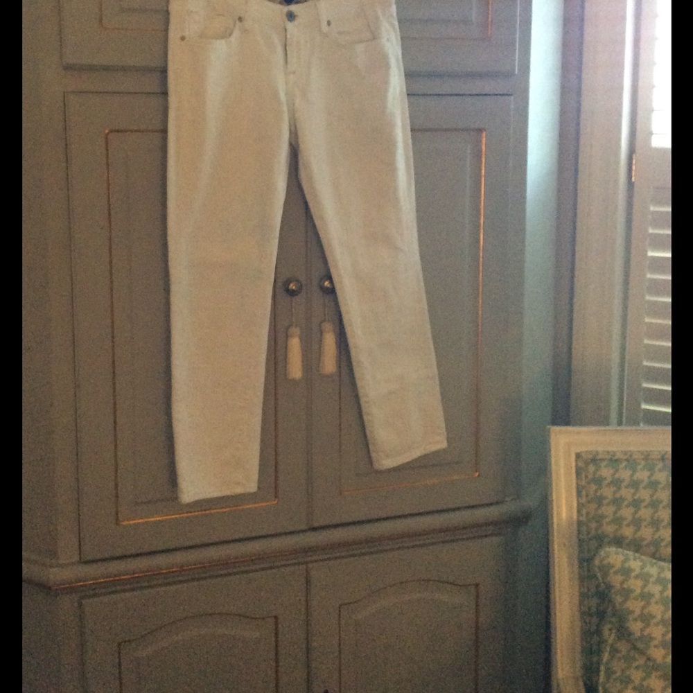 Lucky Brand White Denim Capri