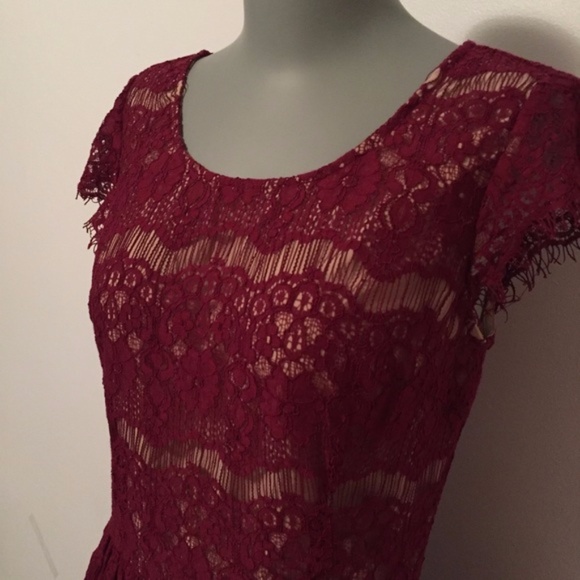 NWOT Anthropologie ruffle lace dress - Picture 6 of 8
