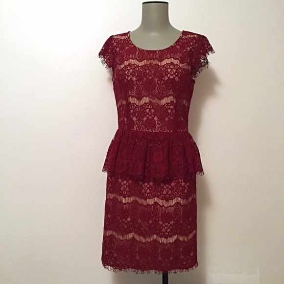 NWOT Anthropologie ruffle lace dress - Picture 5 of 8