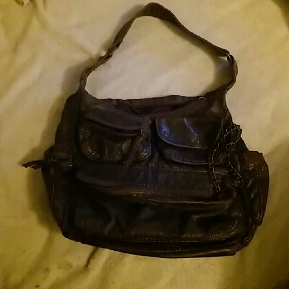Brown shoulder purse