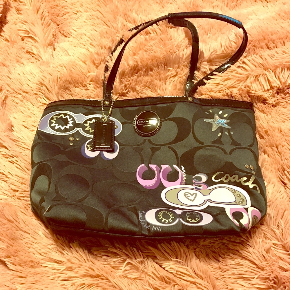 Coach poppy tote