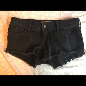 Black shortie shorts