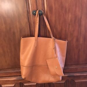 Jcrew downing leather tote