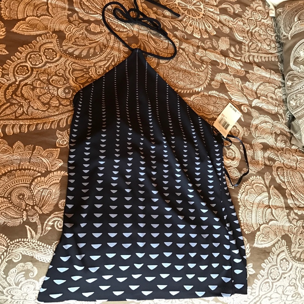 Xs nwt dkny halter tie dressy tank