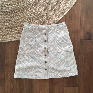 Anthropologie Pilcro Button-up Skirt Size 4