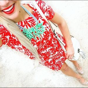 Goodnight Macaroon Red Palm Dress