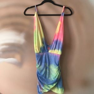 Tye dye mini dress 💐