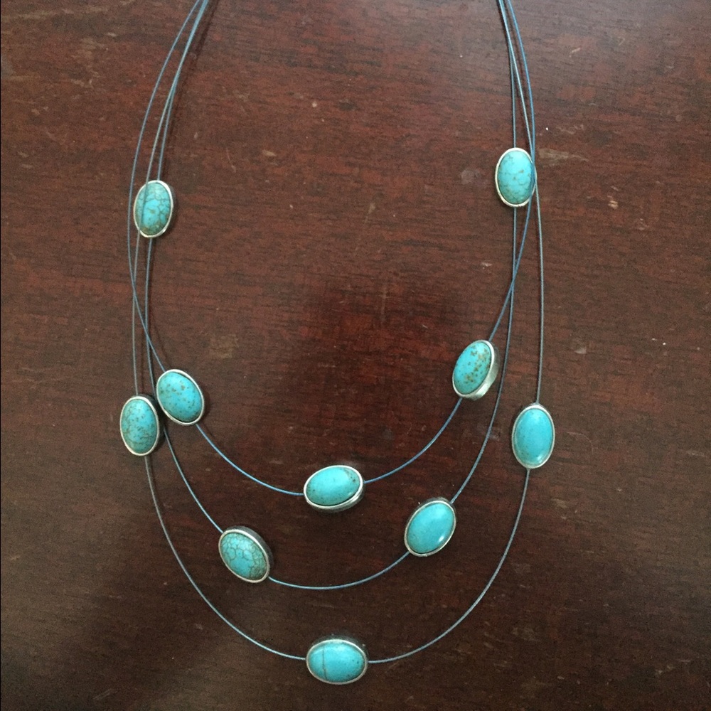 Turquoise layered necklace