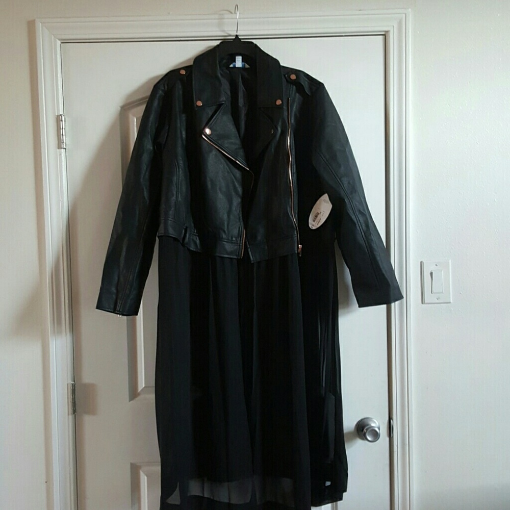 Plus Size Motorcycle Jacket