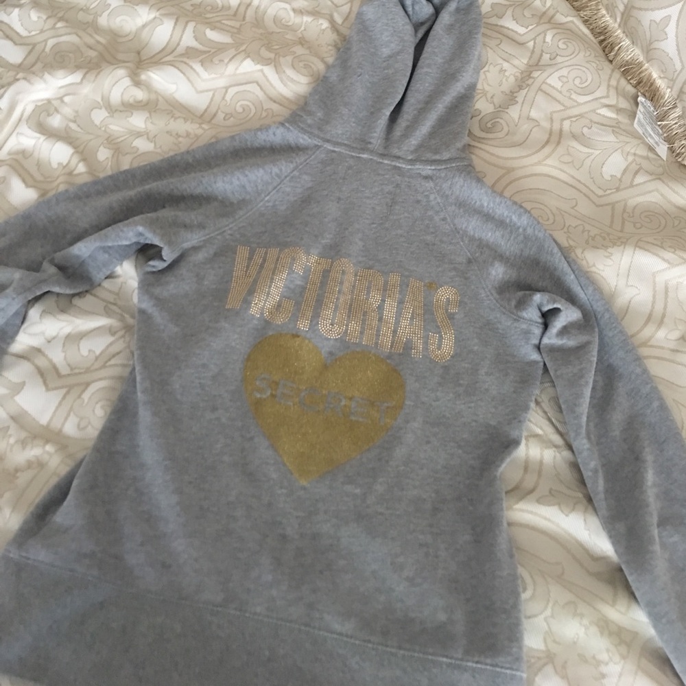 Victoria's Secret gray jacket with hood
